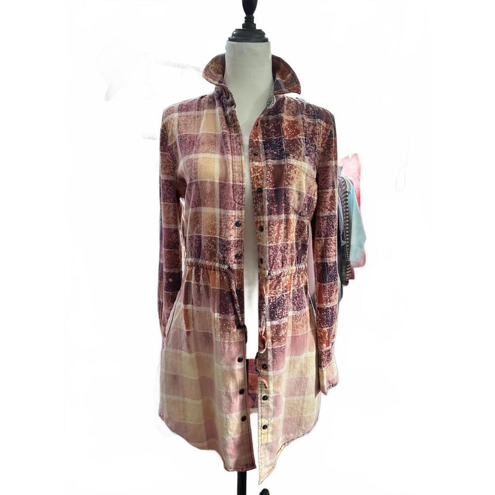 Vintage Upcycled Plaid Shirt Dress โ One of a Kind by Gatto ReLoved - Picture 7 of 14